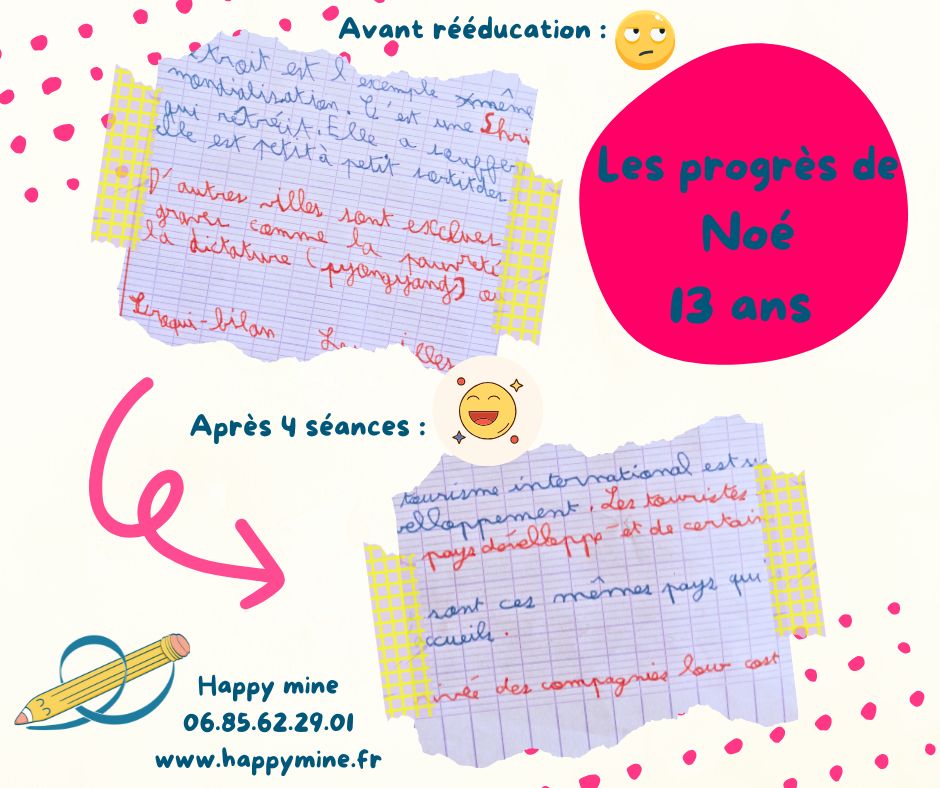 Les progrès de Noé, 13 ans après 4 séances